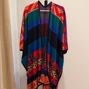 Nasty Gal Multicolor Geometric Kimono